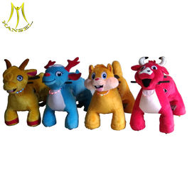 Hansel   plush toy electronic children electric car battery powered animals for game centers المزود