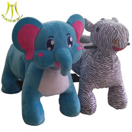 Hansel Plush motorized stuffed animals electric kids ride on horse for sale المزود