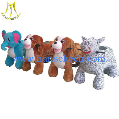 Hansel funfair rides stuffed electric animals scooters for park in china المزود