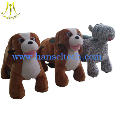Hansel battery operated plush dog electric scooter ride on toy for kids المزود