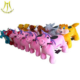 Hansel battery operated plush electric scooter toy ride unicorn for kids المزود
