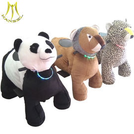 Hansel coin operated electric animal walking rides plush unicorn ride for kids المزود