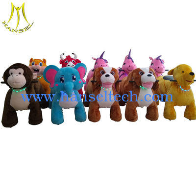 Hansel wholesale animals battery cars electric plush animal toy rides المزود
