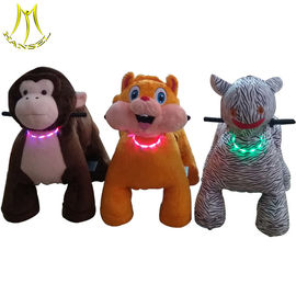 Hansel wholesale coin operated kids ride on plush motorized animal toy car المزود