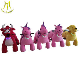 Hansel New models stuffed walking animal toy rides for amusement park المزود