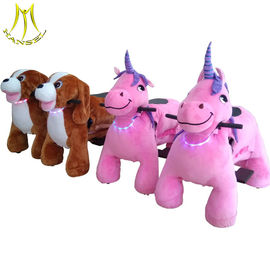 Hansel indoor kiddie ride on horse plush toy for amusement park المزود