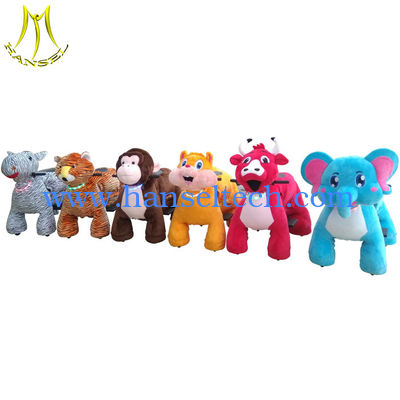 Hansel amusement park coin operated electric walking animal ride on Unicorn المزود