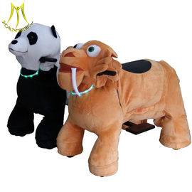 Hansel Guangzhou wholesale walking coin operated motorized plush riding animals المزود