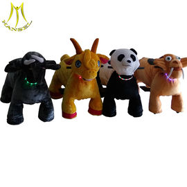 Hansel  battery operated walking rides zippy coin plush animal scooters in mall المزود