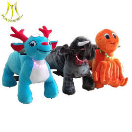 Hansel 	 plush unicorn battery operated ride animals robot ride for children المزود