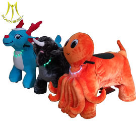 Hansel 	 plush unicorn battery operated ride animals robot ride for children المزود