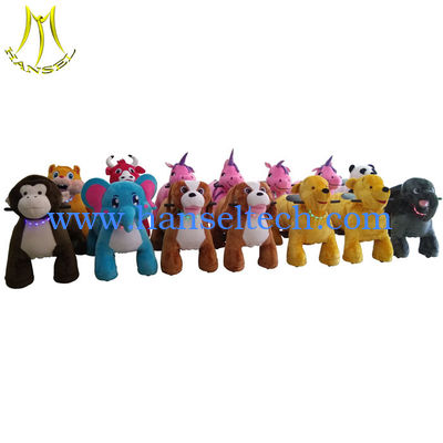 Hansel amusement ride equipment electric plush motorized animal ride المزود