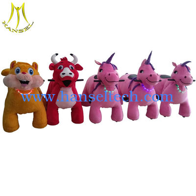 Hansel stuffed kids walking animal riding horse outdoor ride on animals المزود