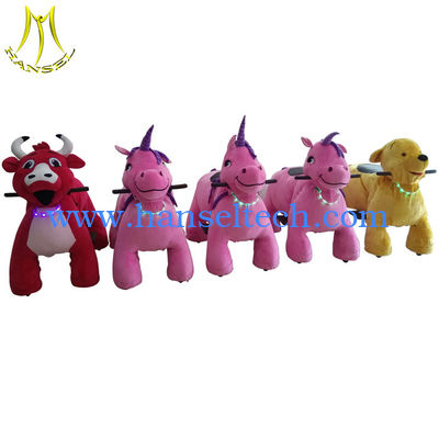 Hansel commercial indoor play centre games kids token operated motorized animals المزود