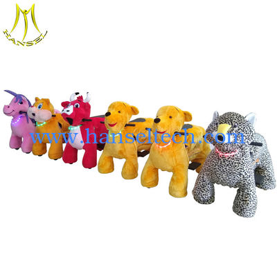 Hansel electric plush toy baby electric toy car walking animal ride المزود