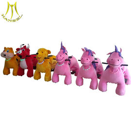Hansel amusement electrical car plush horse ride-on play land toys المزود