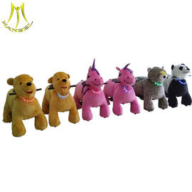 Hansel amusement electrical car plush horse ride-on play land toys المزود