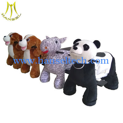 Hansel  plush dog toys rides child animal car electric walking toys for mall المزود