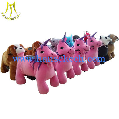 Hansel wholesale outdoor playground game machine children ride on animal car المزود