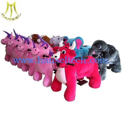 Hansel wholesale outdoor playground game machine children ride on animal car المزود