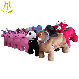 Hansel wholesae amusement toy horse on wheels non coin operated animal ride المزود
