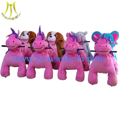 Hansel amusement park motorized plush riding animals animal ride المزود
