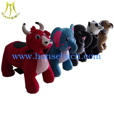 Hansel Guangzhou factory outdoor plush moving toy car animal ride المزود