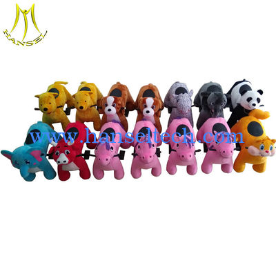 Hansel amusement stuffed rideable walking animal ride coin rides for rental المزود