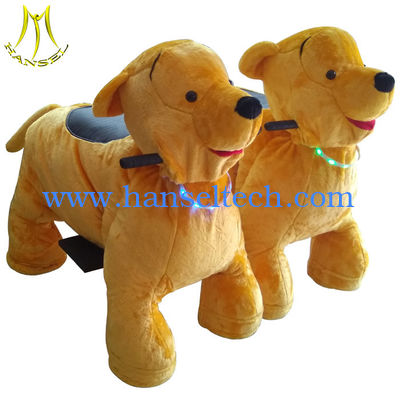 Hansel hot selling horse ride battery operated toy motorized plush riding animals المزود