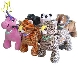 Hansel  commercial electric ride on plush furry animal toys in mall المزود