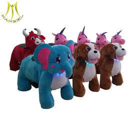 Hansel  commercial electric ride on plush furry animal toys in mall المزود