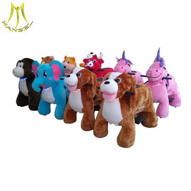 Hansel   hot selling walking plush battery electric animal carts for kids المزود