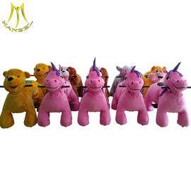 Hansel wholesale amusement kids plush motorized riding animals in shopping mall المزود