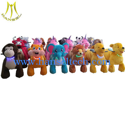 Hansel wholesale children go kart amusement rides plush ride on animals المزود