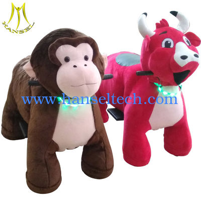 Hansel amusement park equipment animal battery motorized plush ride المزود