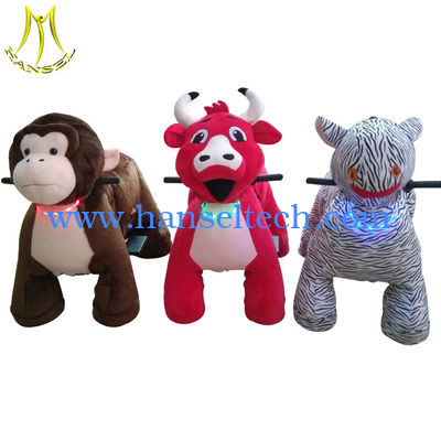 Hansel amusement park equipment animal battery motorized plush ride المزود