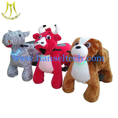 Hansel coin operated motorized animals zoo rider with battery المزود