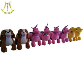Hansel  indoor playground stuffed electric animal scooter for family park المزود