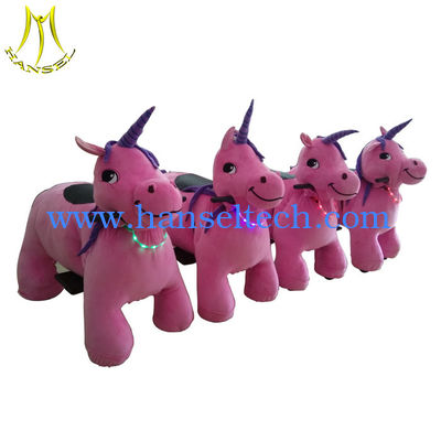 Hansel hot-selling kids plush riding animals plush riding motorized animals المزود