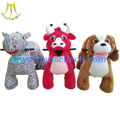 Hansel amusement park equipment plush animal horse electric scooter المزود