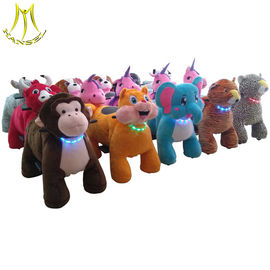 Hansel low price amusement outdoor playground plush animal electric scooter المزود