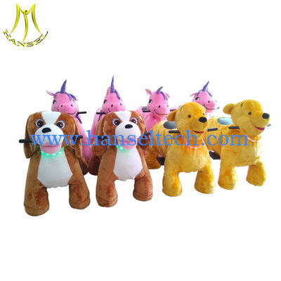 Hansel  kids electrical rider zoo animal bear toy canton coin operated ride 2018 المزود