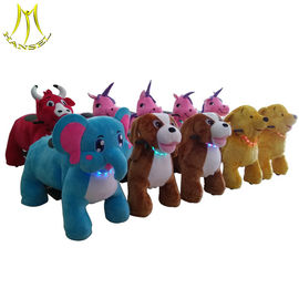 Hansel motorized plush riding animals coin operated children rides car attractions for children المزود