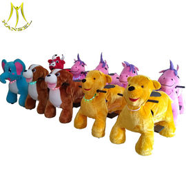 Hansel motorized plush riding animals coin operated children rides car attractions for children المزود