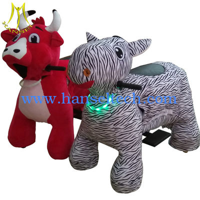 Hansel wholesale electric car stuffed coin operated ride on animal toys المزود