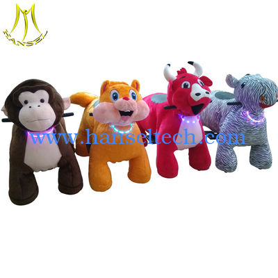 Hansel china import electric plush battery operated animal scooters المزود