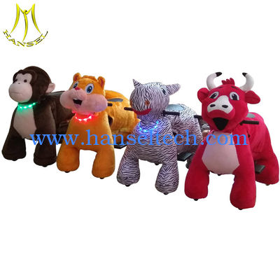 Hansel china import electric plush battery operated animal scooters المزود