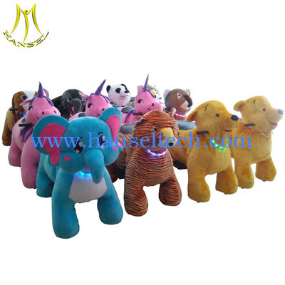 Hansel china import electric plush battery operated animal scooters المزود