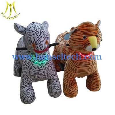 Hansel 2018 new design coin operated plush motorized animals moving horse المزود