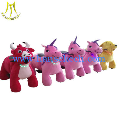 Hansel  plush animals riding children electrical toy games mall rideable animal المزود